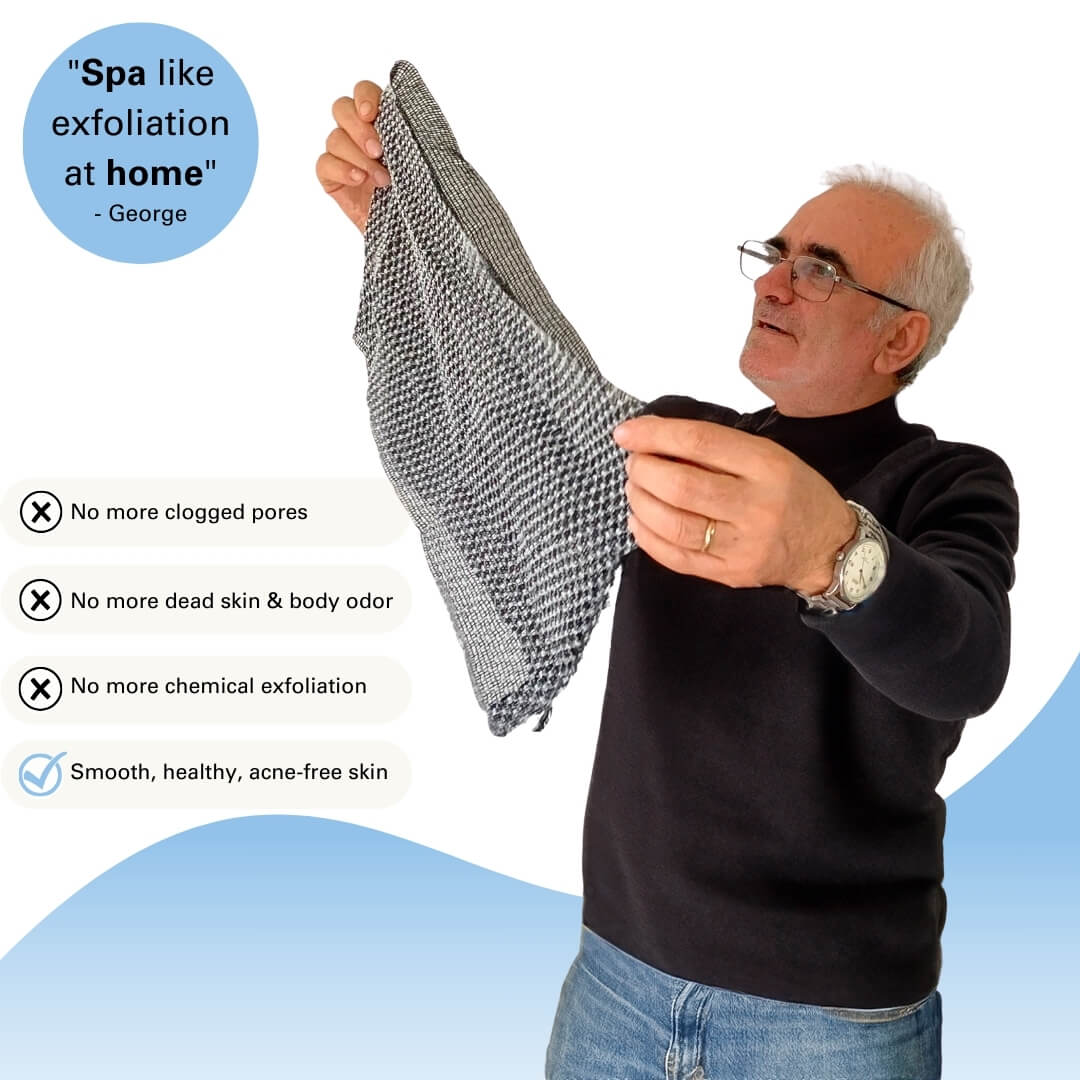 Blissal Exfoliating Antibacterial Shower Towel - Image 2